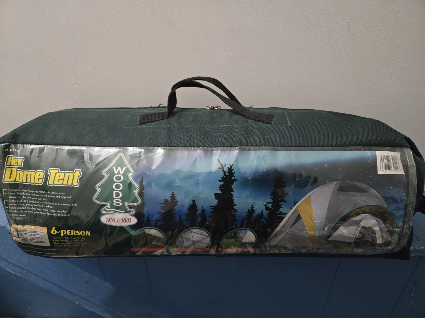 Woods Hex Dome 6-Person Tent With Two Woods Sleeping Bags