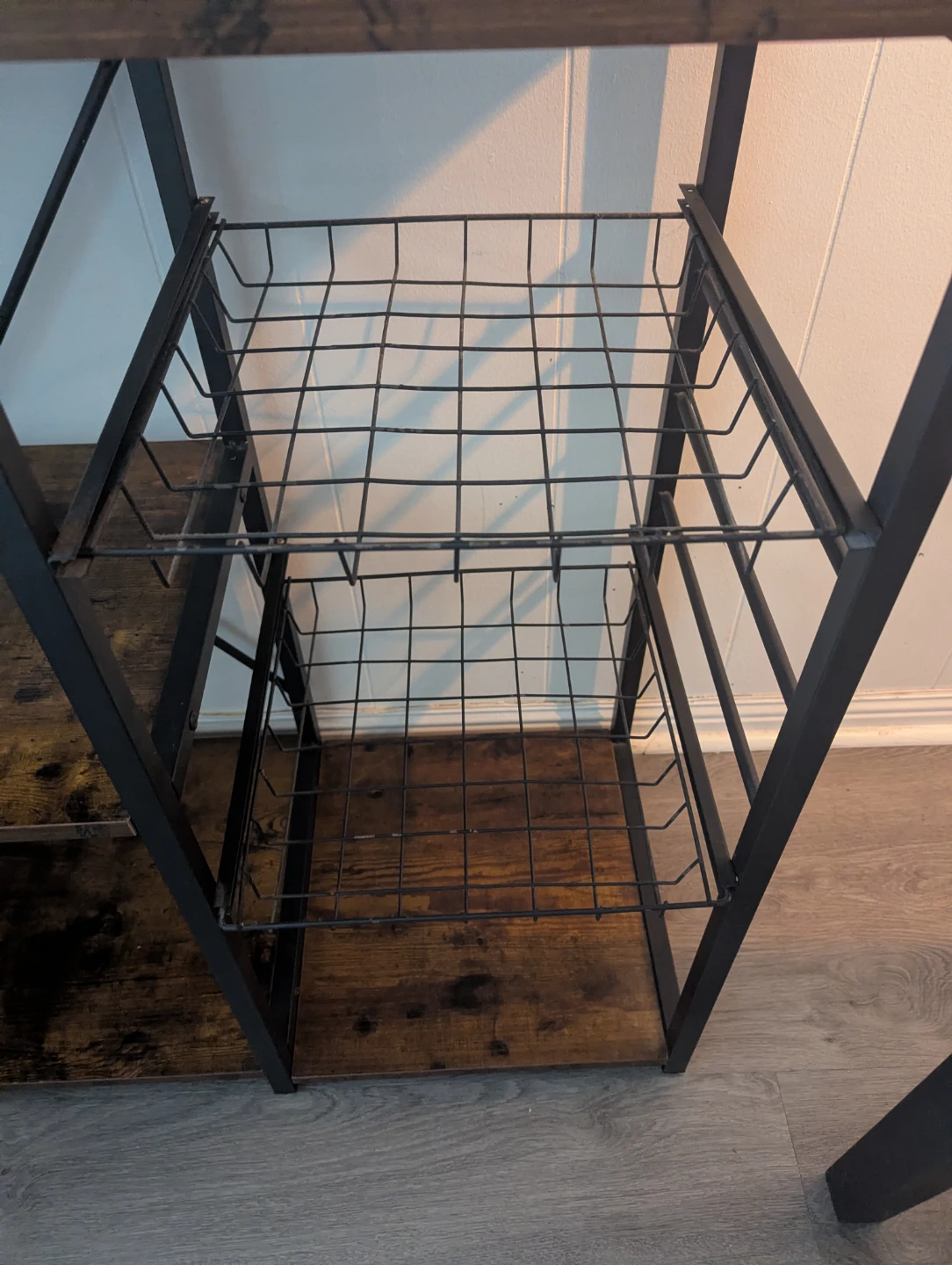 Industrial Baker's Rack with Shelves and Wire Baskets - photo 3