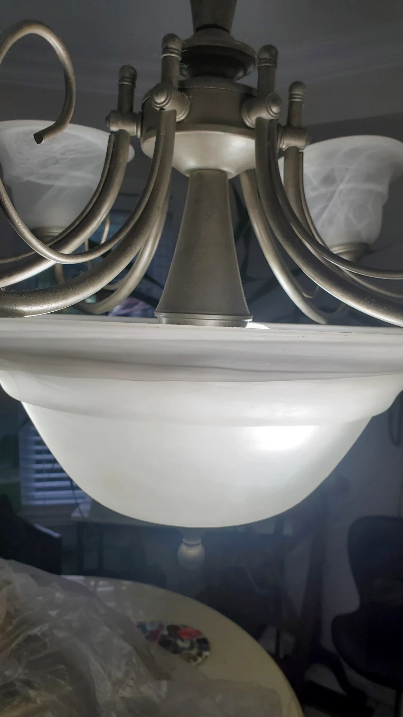 Satin Nickel 6-Light Chandelier - photo 4