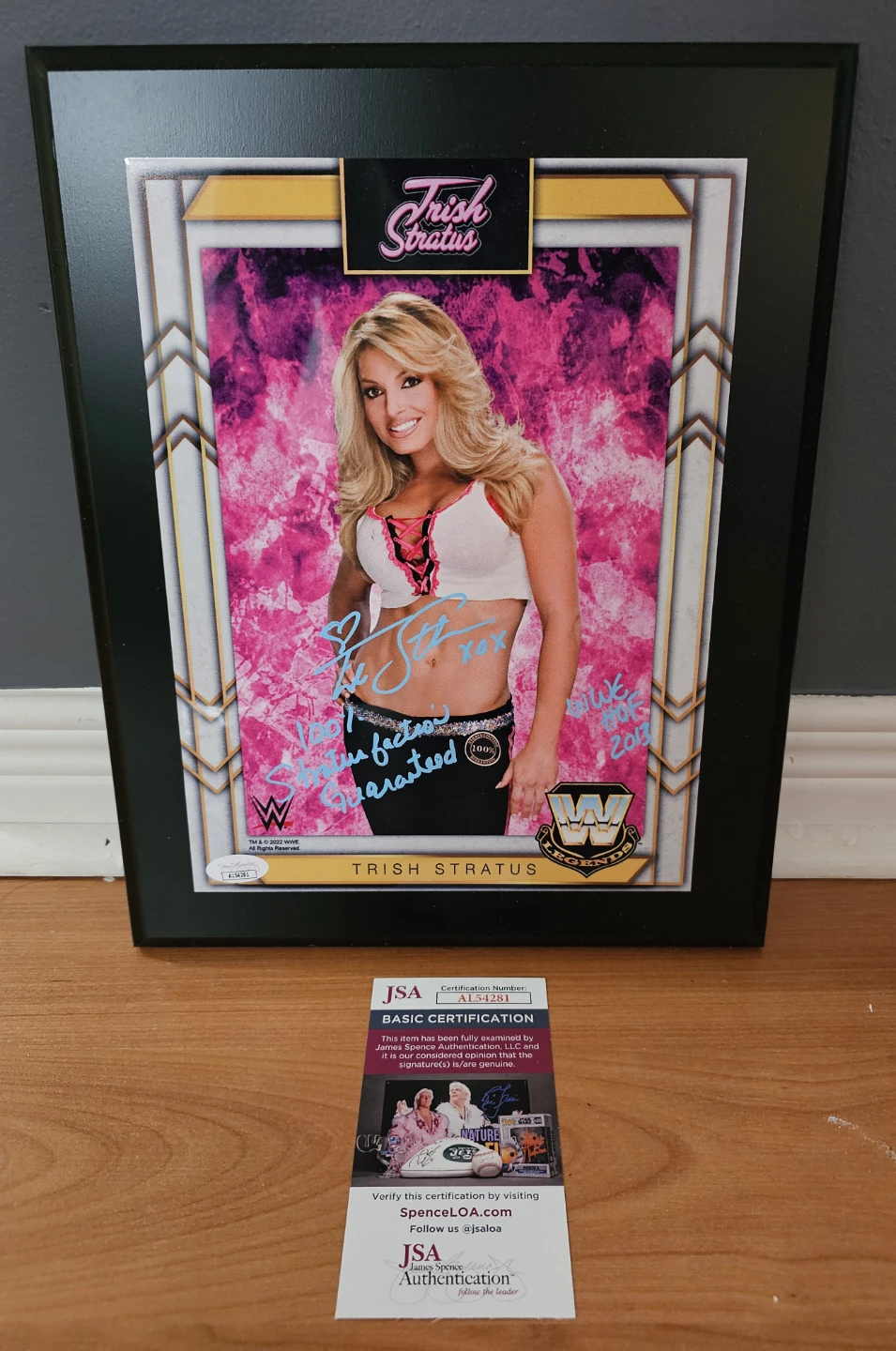 Official WWE Sublimated Plaque Trish and Lita