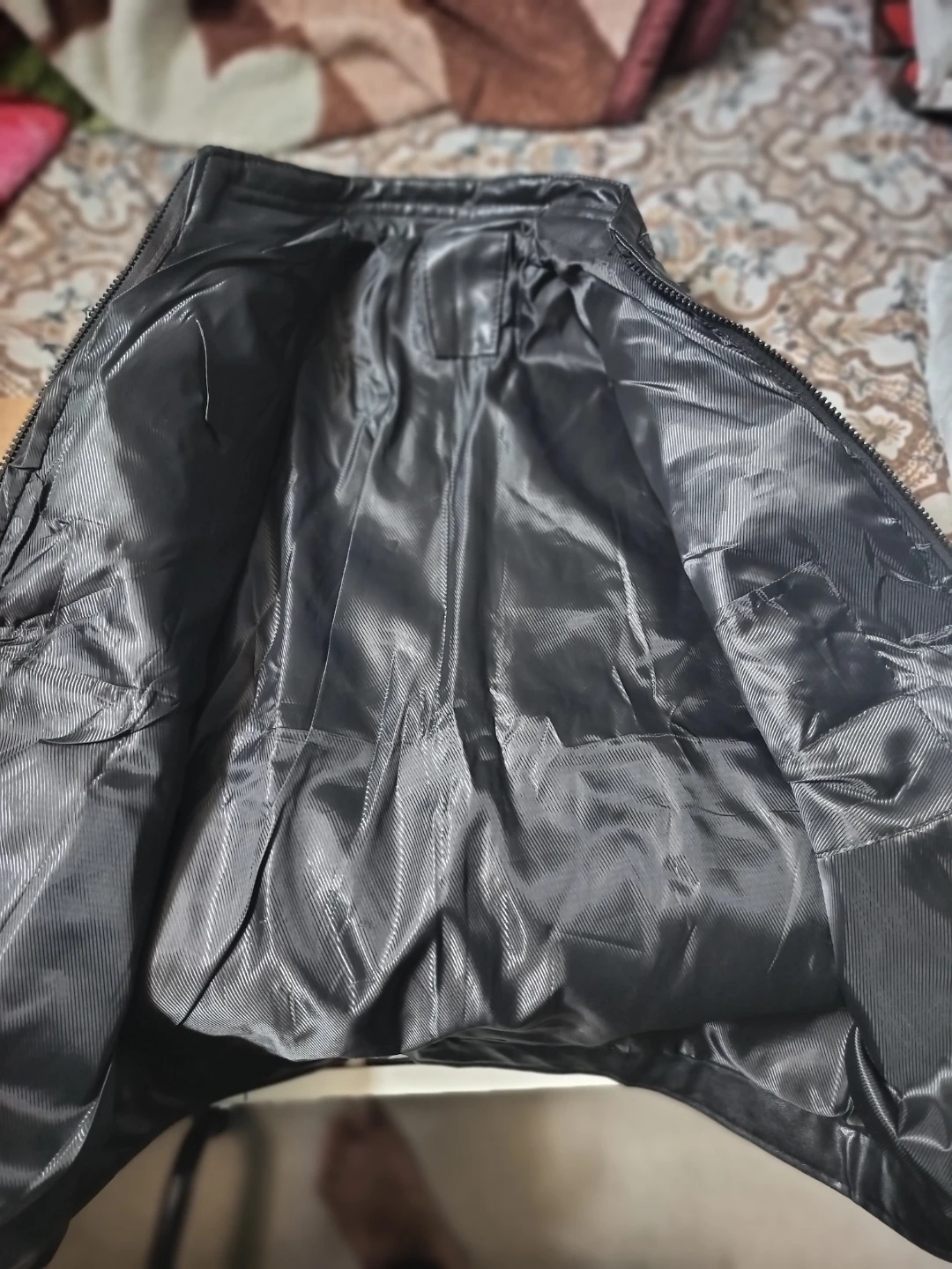 Black Faux Leather Jacket - photo 3