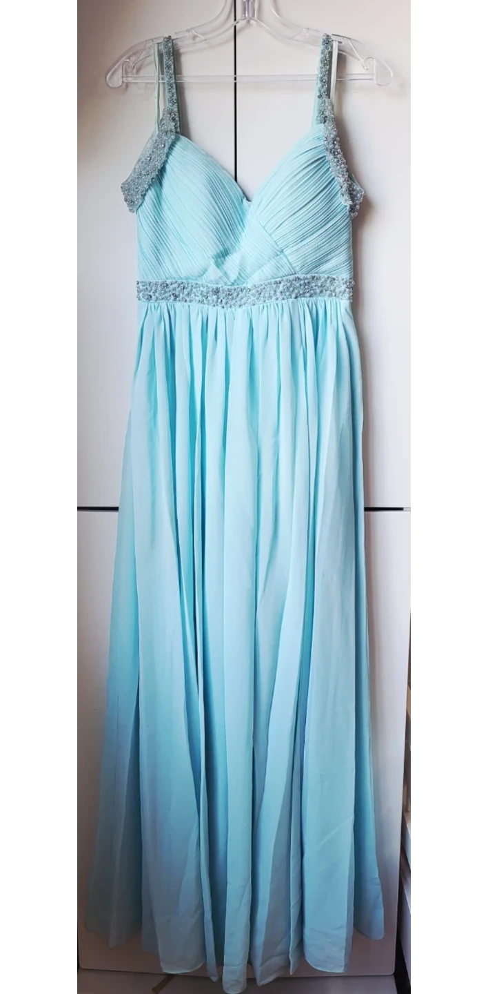 Light Blue Embellished Formal Dress - photo 2