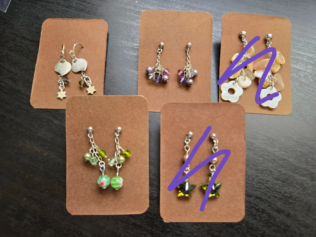 Dangle Earrings $7 Each