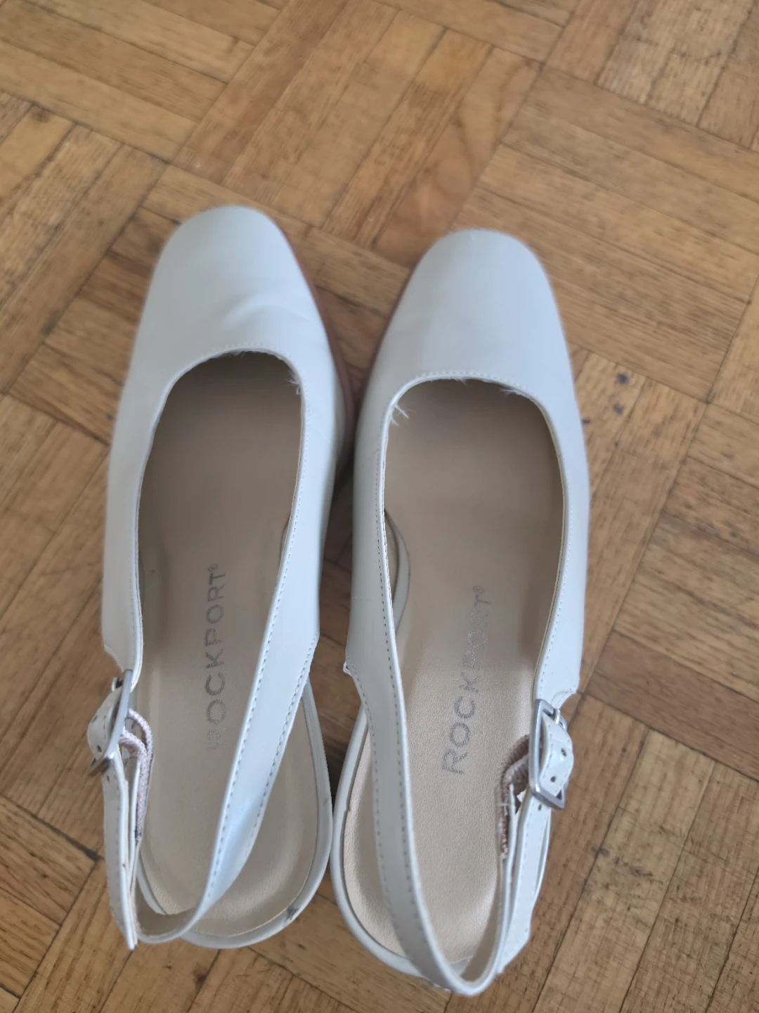 Rockport Women's White Slingback Heels