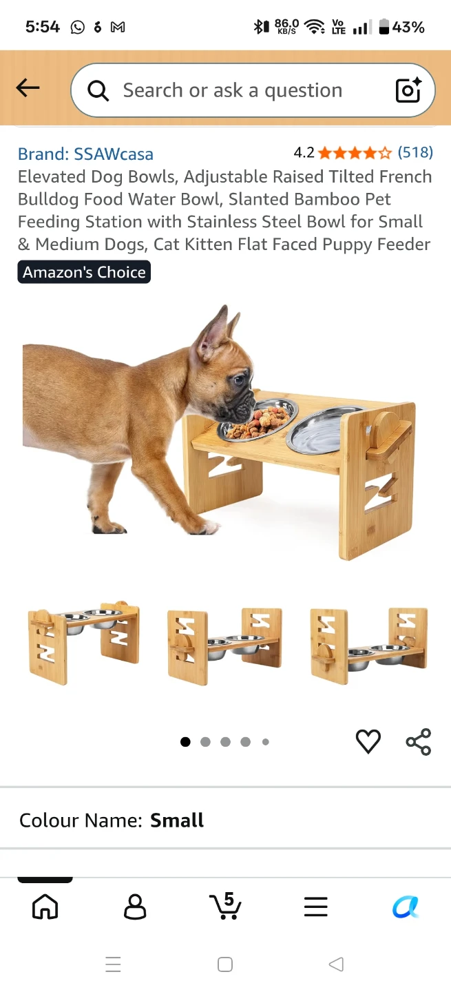 Adjustable Bamboo Pet Feeder Stand with Stainless Steel Bowls