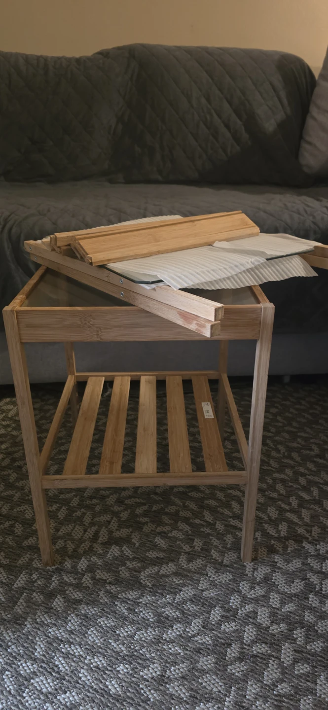 IKEA NESNA Bedside table, bamboo - photo 2