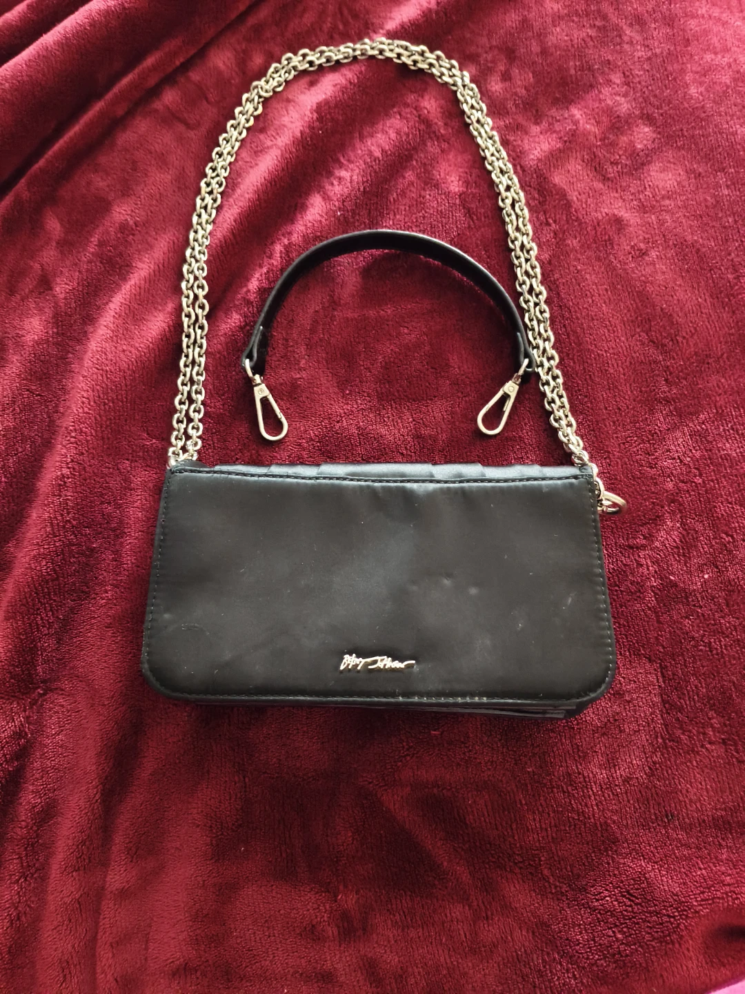 Betsey Johnson Black Clutch with Chain Strap mini bag - photo 2