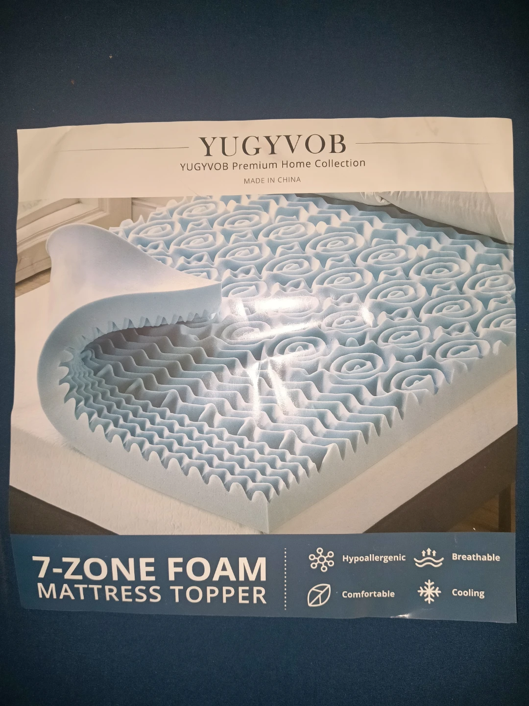 Yugyvob Queen Memory Foam Topper – Like New - photo 2