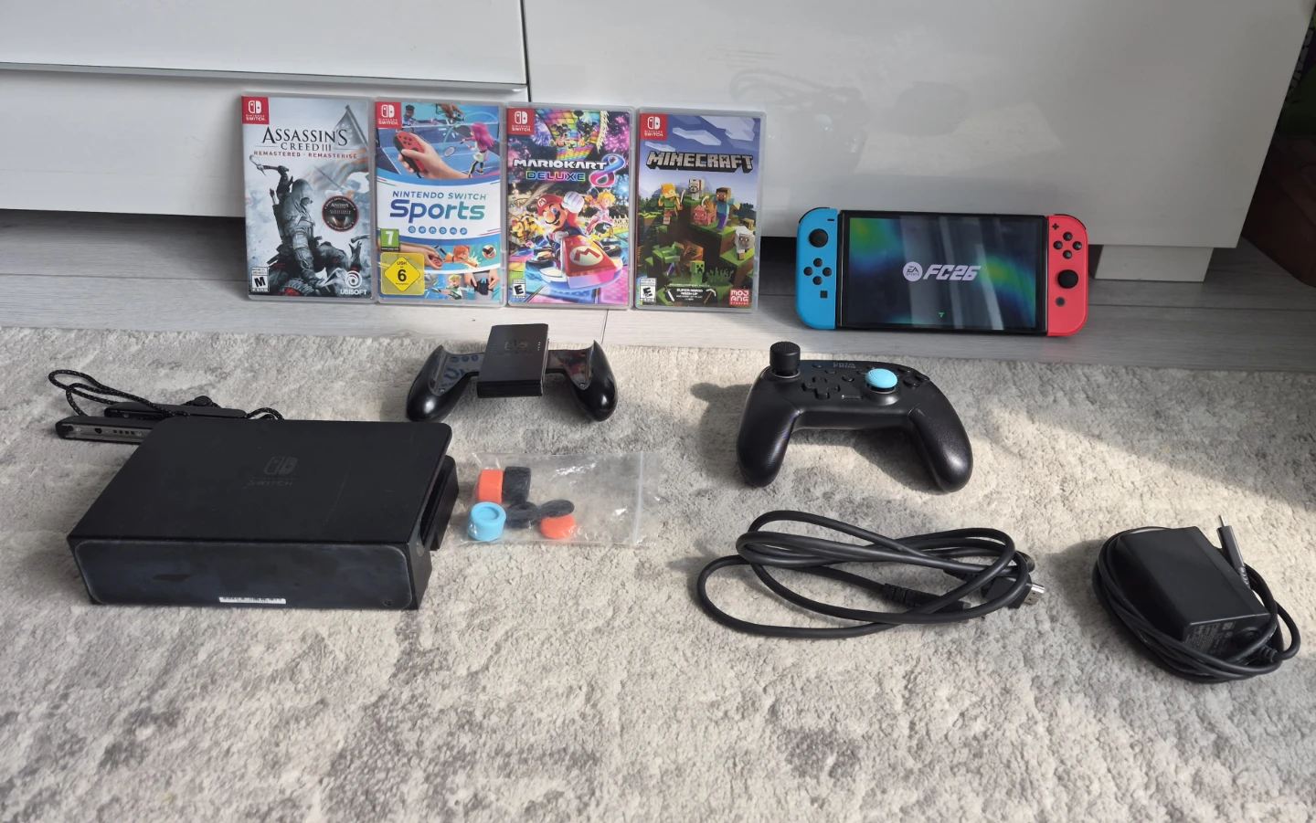 Nintendo Switch Oled Console with Games and Accessories