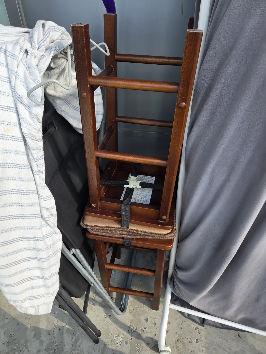 Wooden Bar Stool with Cushion - photo 2