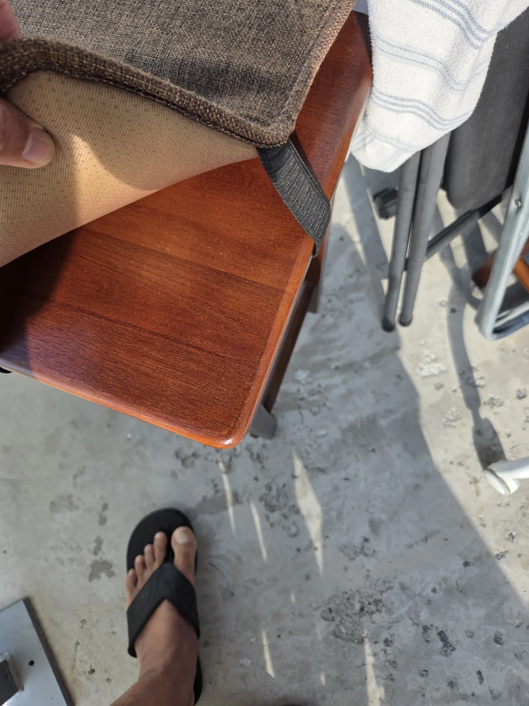 Wooden Bar Stool with Cushion - photo 3