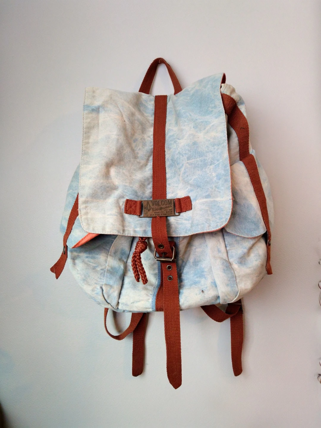 Vintage Volcom Workwear Acid-Wash Y2K Woman's Backpack - photo 3
