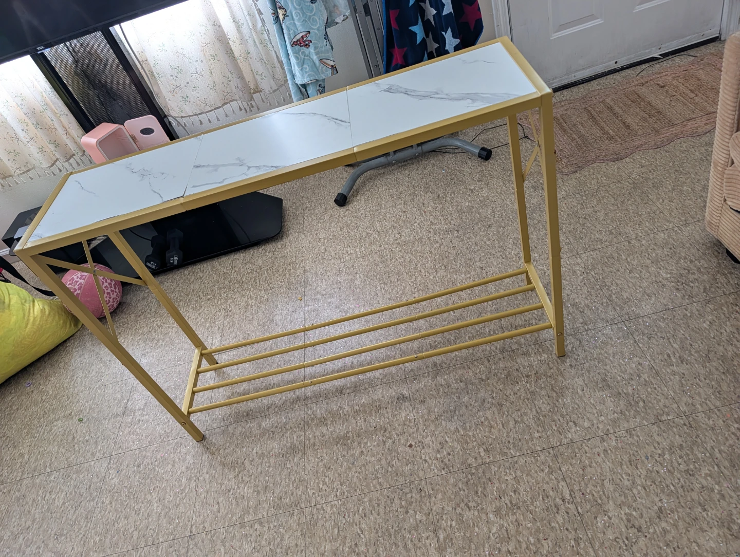 Console Table with Marble Top replica