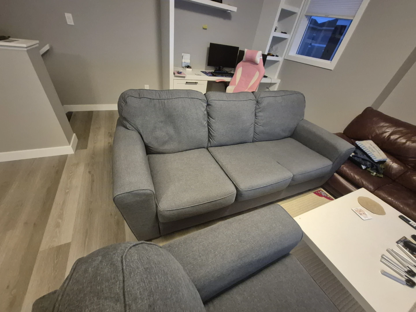 Grey Fabric Sofa