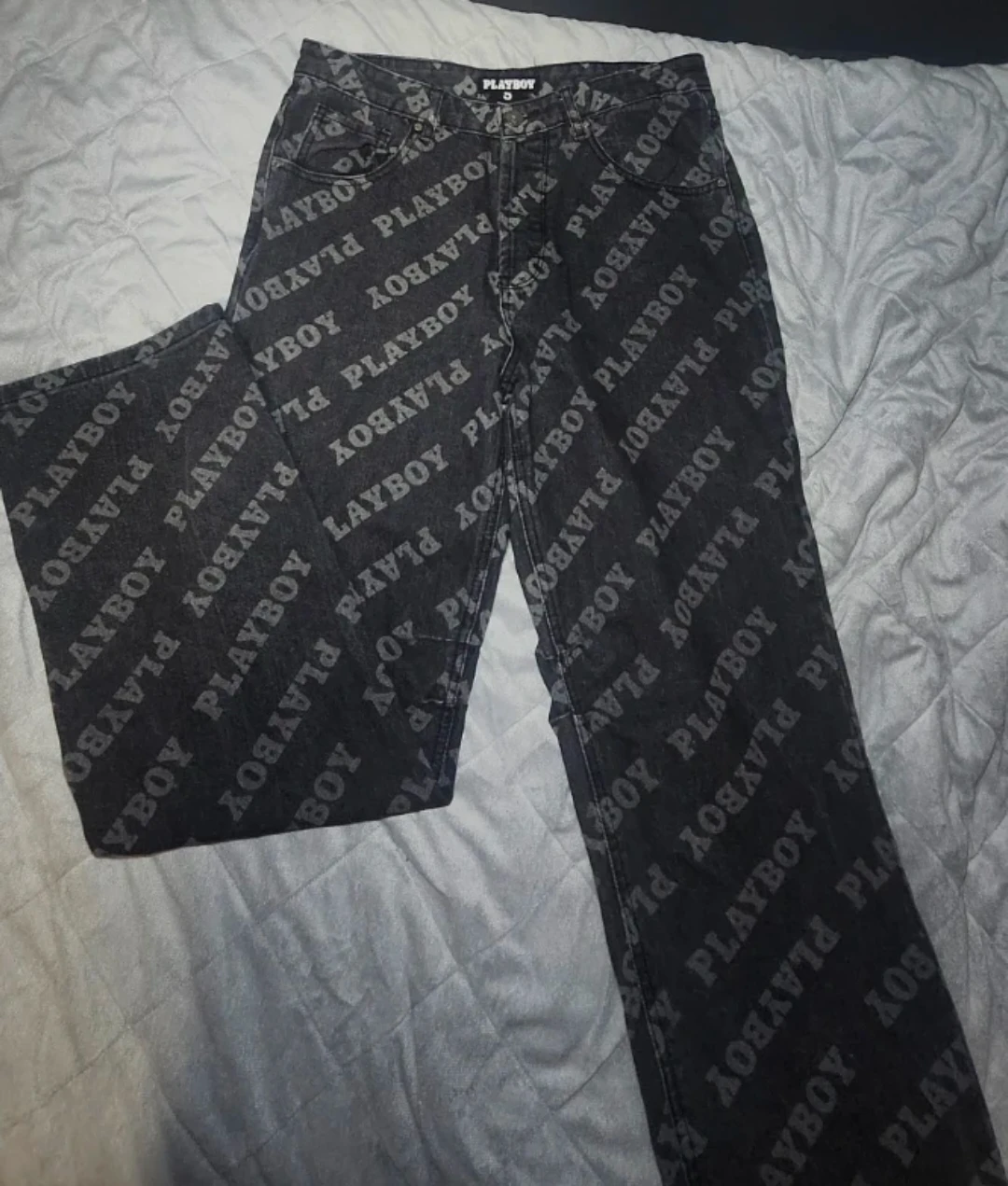 Playboy All-Over Logo Denim Jeans