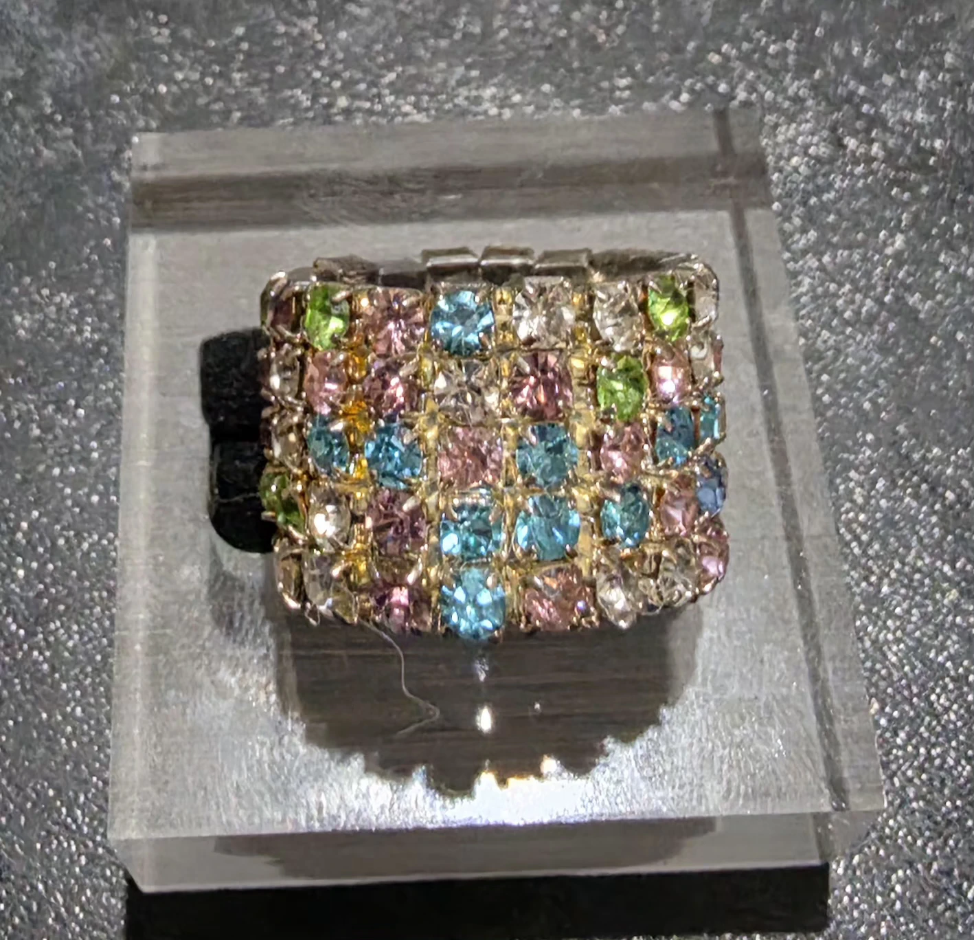Multicolor Gemstone Stretch Ring
