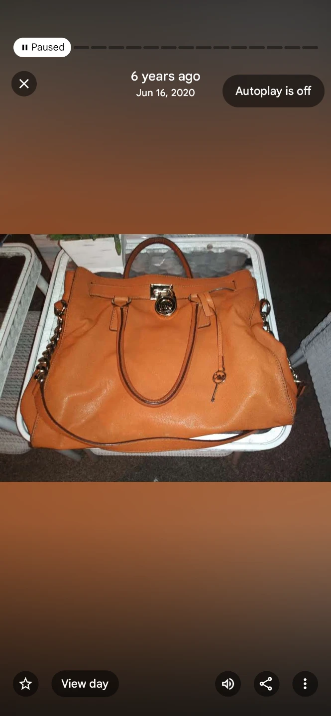 Michael Kors Brown Leather Satchel Handbag