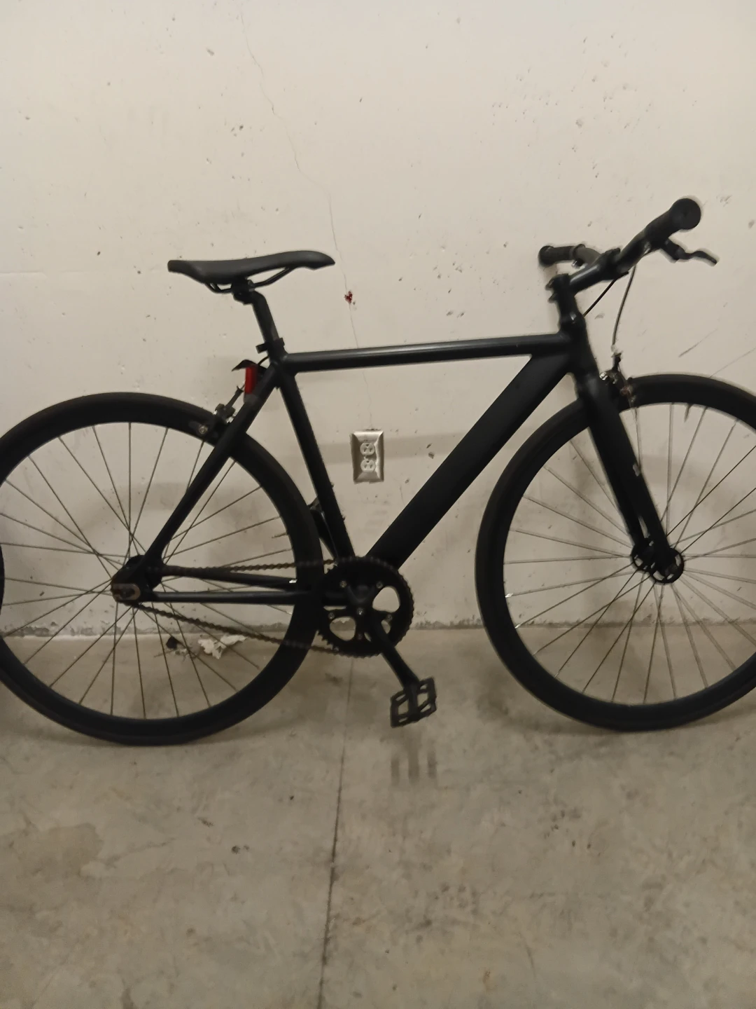 BKU Black Urban Track Bicycle