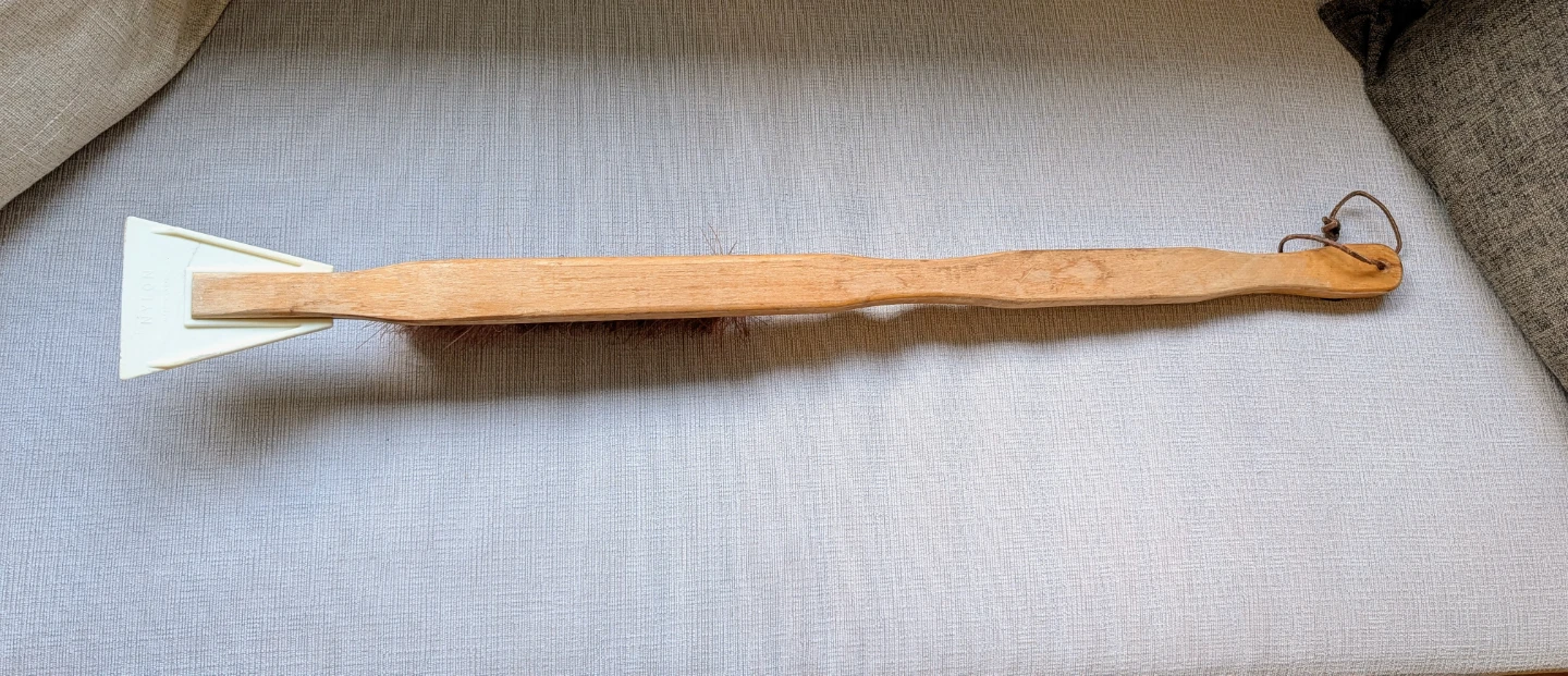 Wooden Snow Brush with Ice Scraper - photo 3