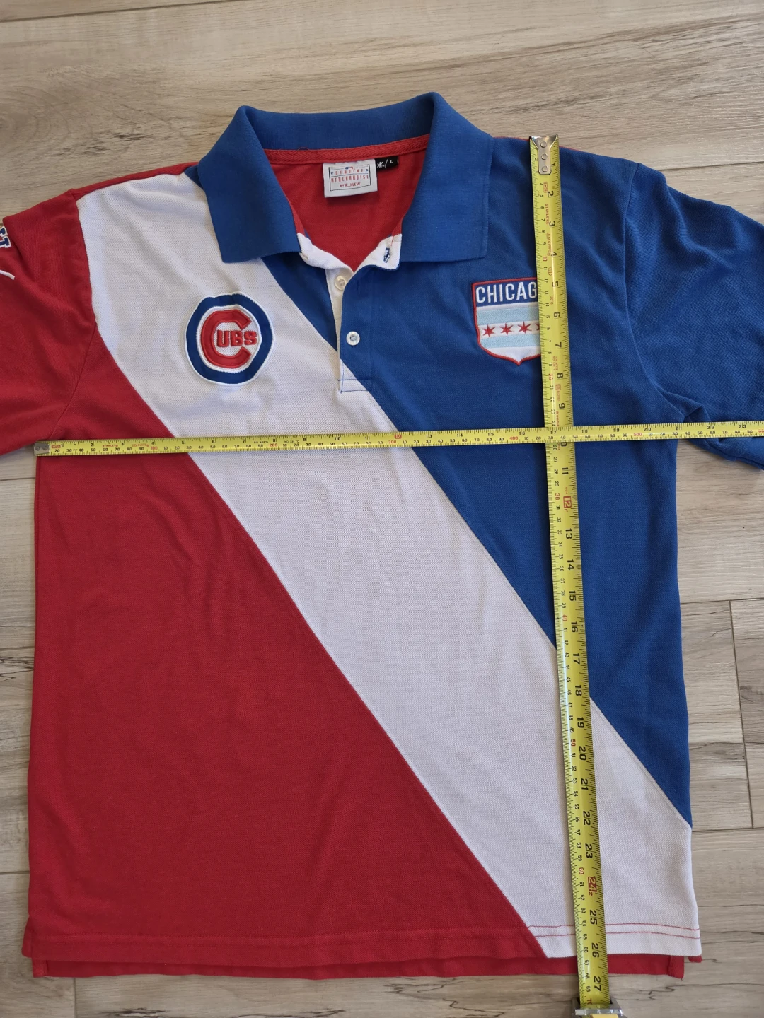 Chicago Cubs MLB Polo Diagonal Stripes Size L - photo 5