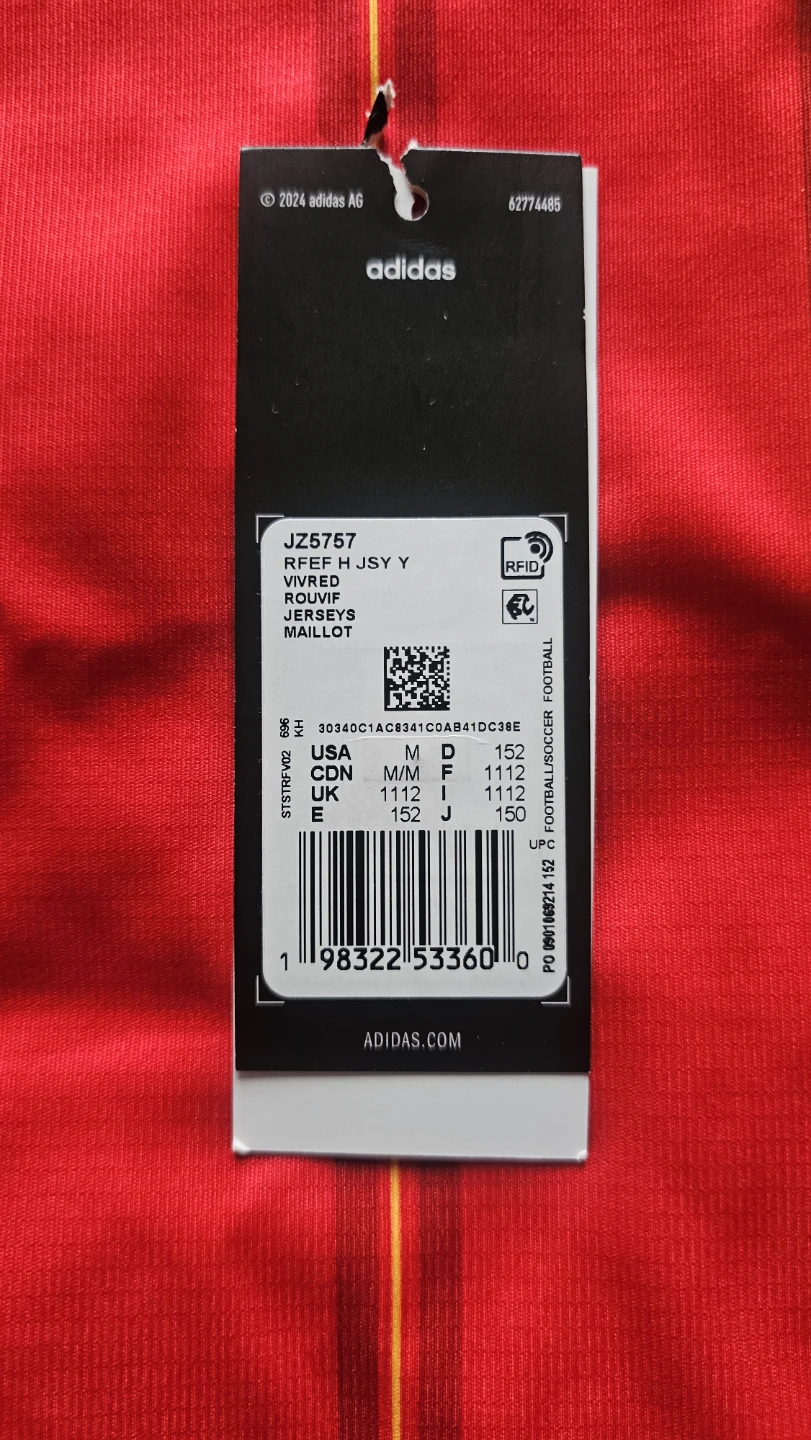 Bramd New Adidas Spain Lamine Yamal 19 Soccer Jersey - photo 3