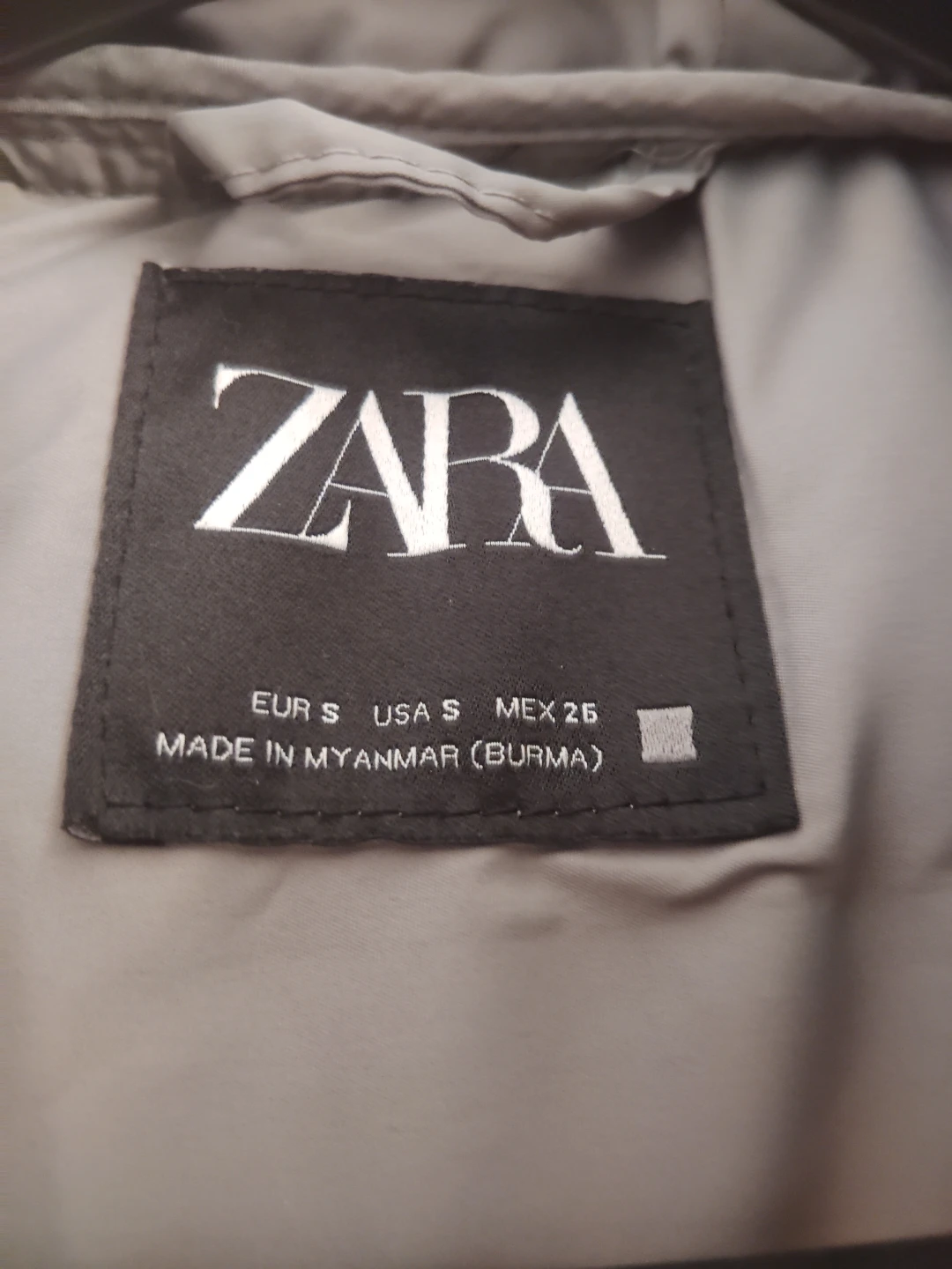 ZARA Women's Puffer Vest - Gray - Size S - photo 2