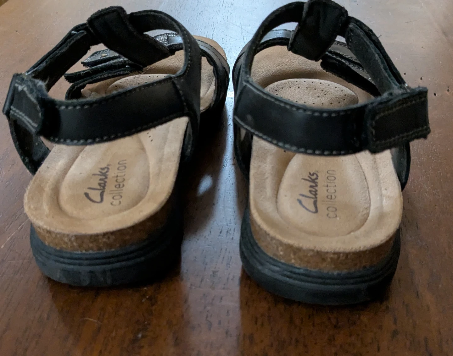 Clarks Collection April Cove Black Leather Sandals - photo 4