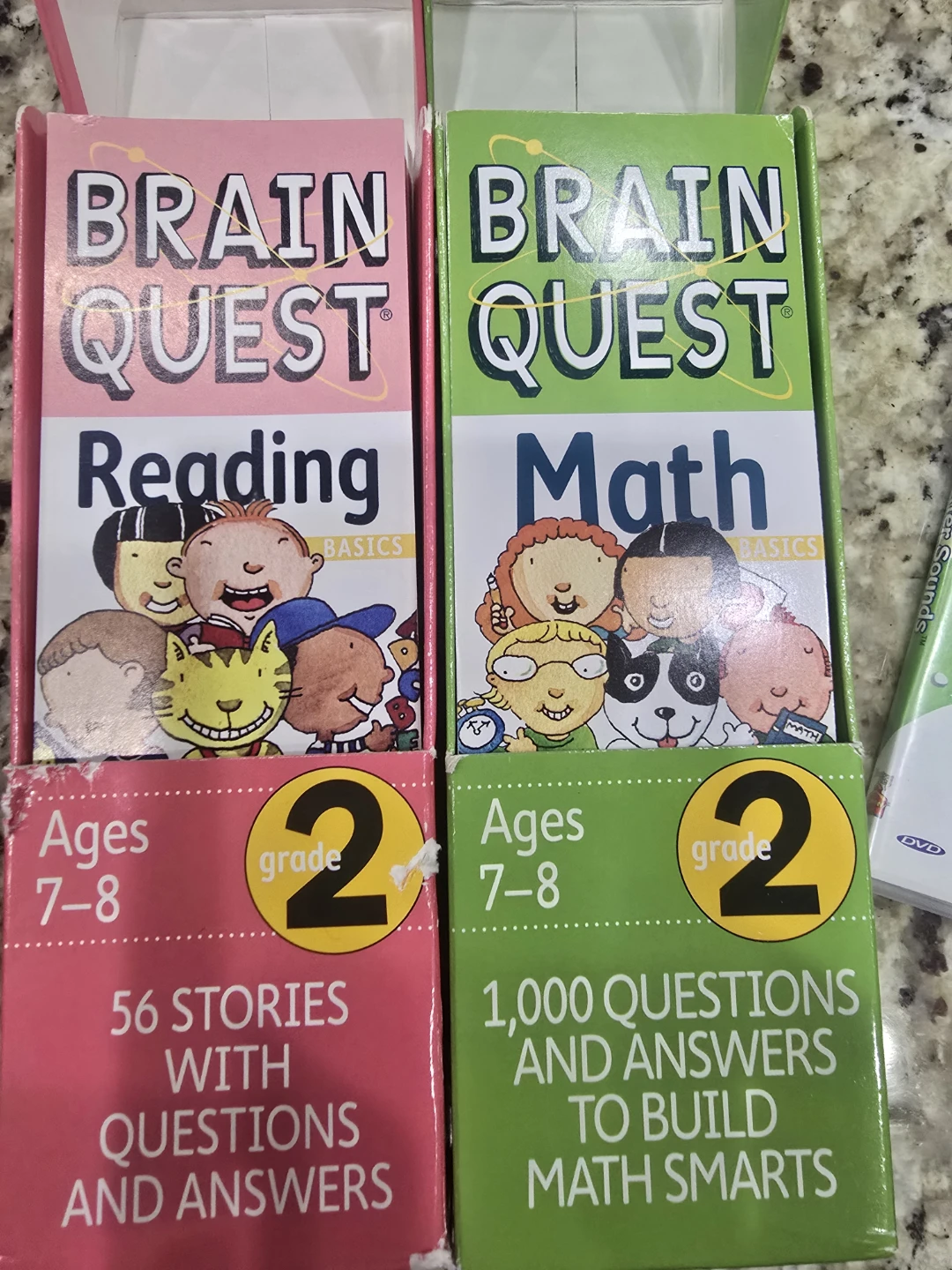 Brain Quest Grade 2 Reading and Math Books