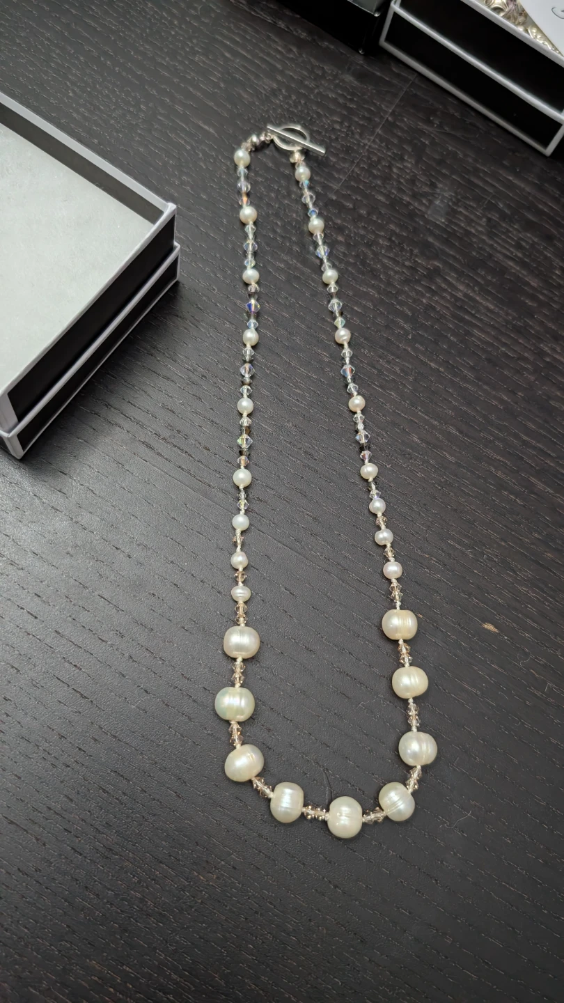 Pearls and Swarovski Necklace