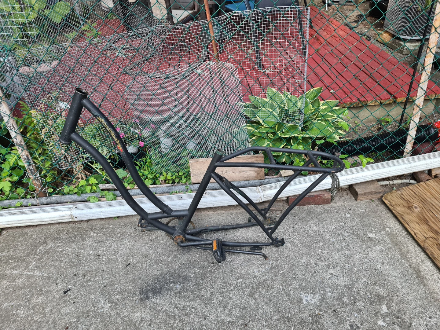 Black Bicycle Frame