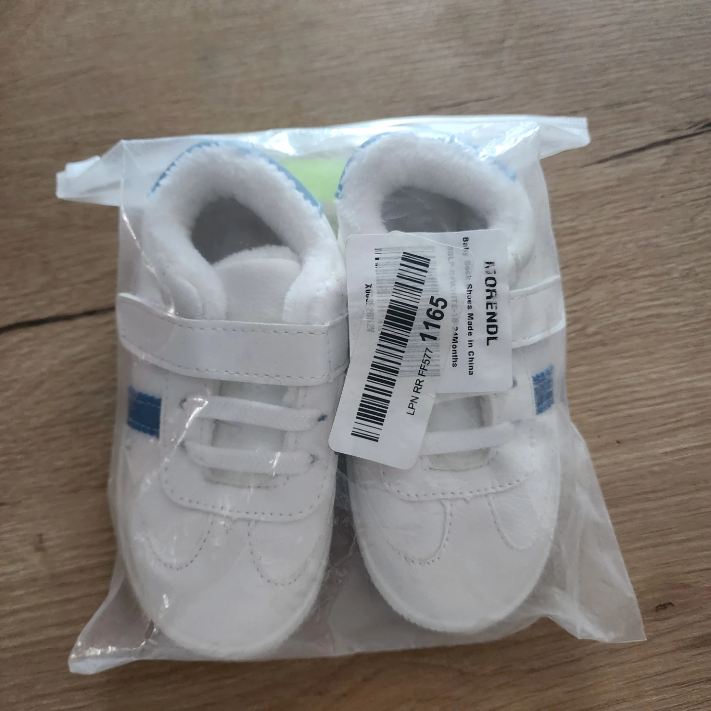 Morendl Baby Sock Shoes White 18-24 Months