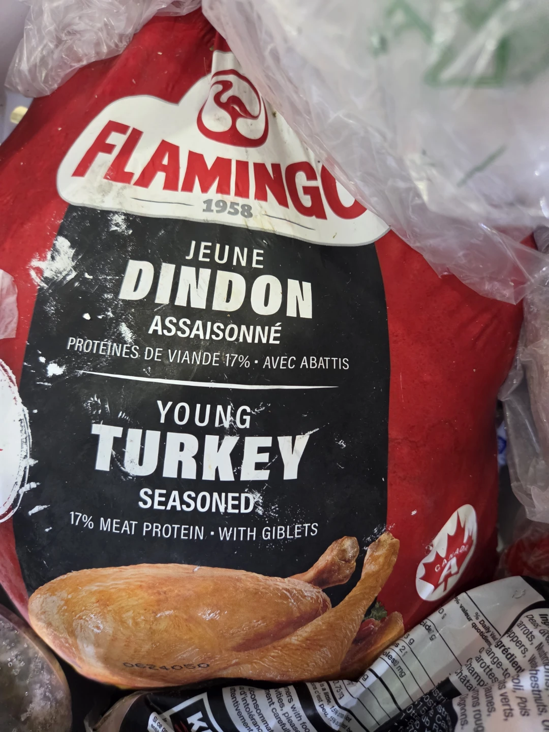 Frosen, Flamingo Young Turkey Seasoned with Giblets