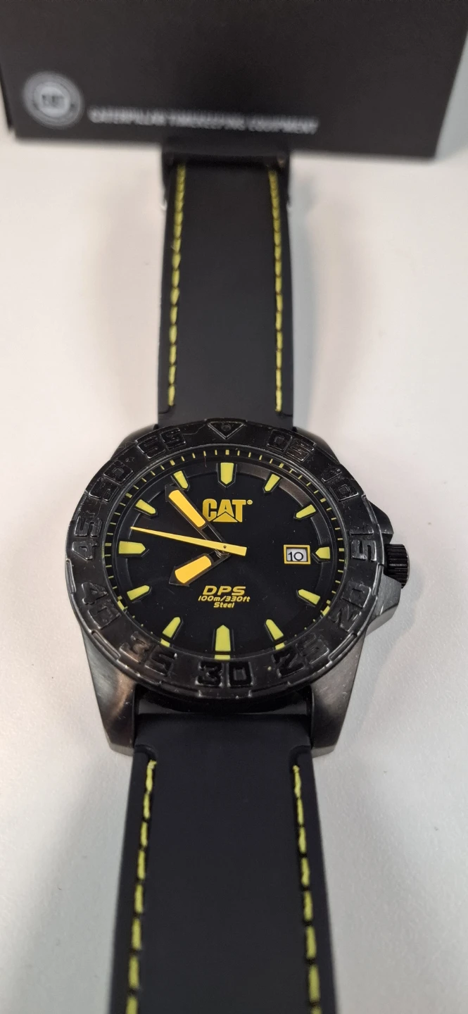 CAT DPS Watch - Black with Yellow Accents