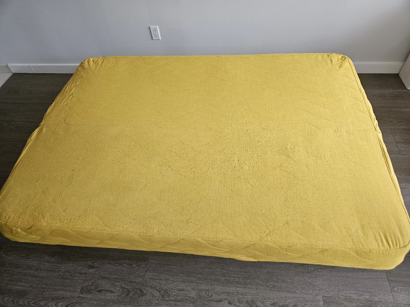 Yellow Futon Sofa Com Bed Mattress - photo 5
