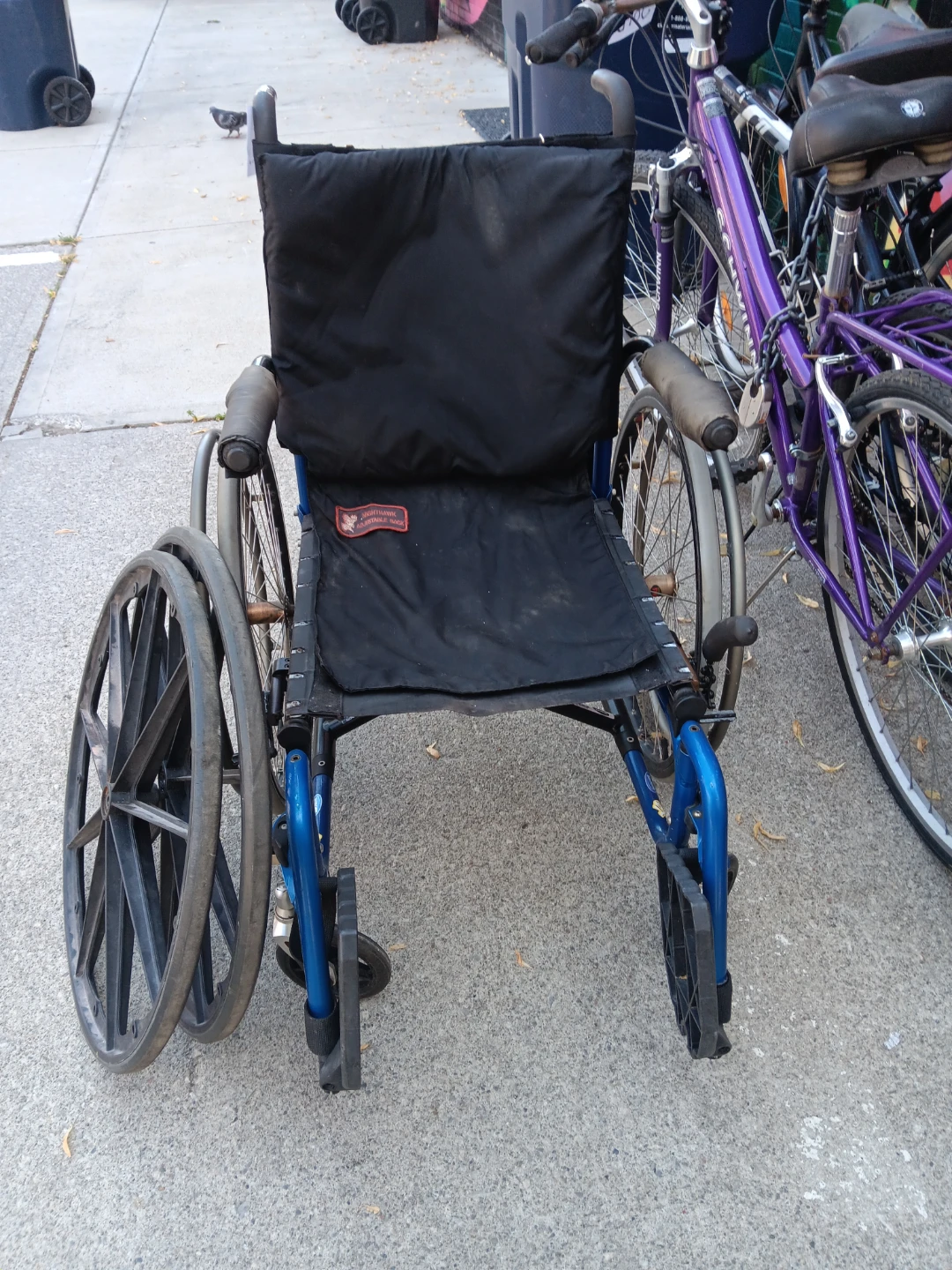 Blue Manual Wheelchair