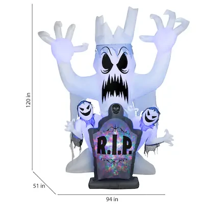 Newl Inflatable Ghost Halloween Decoration - 10 ft Tall - photo 2
