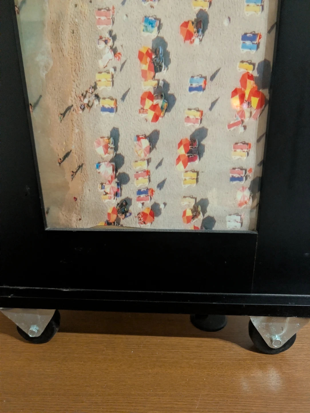 Framed Beach Scene Artwork