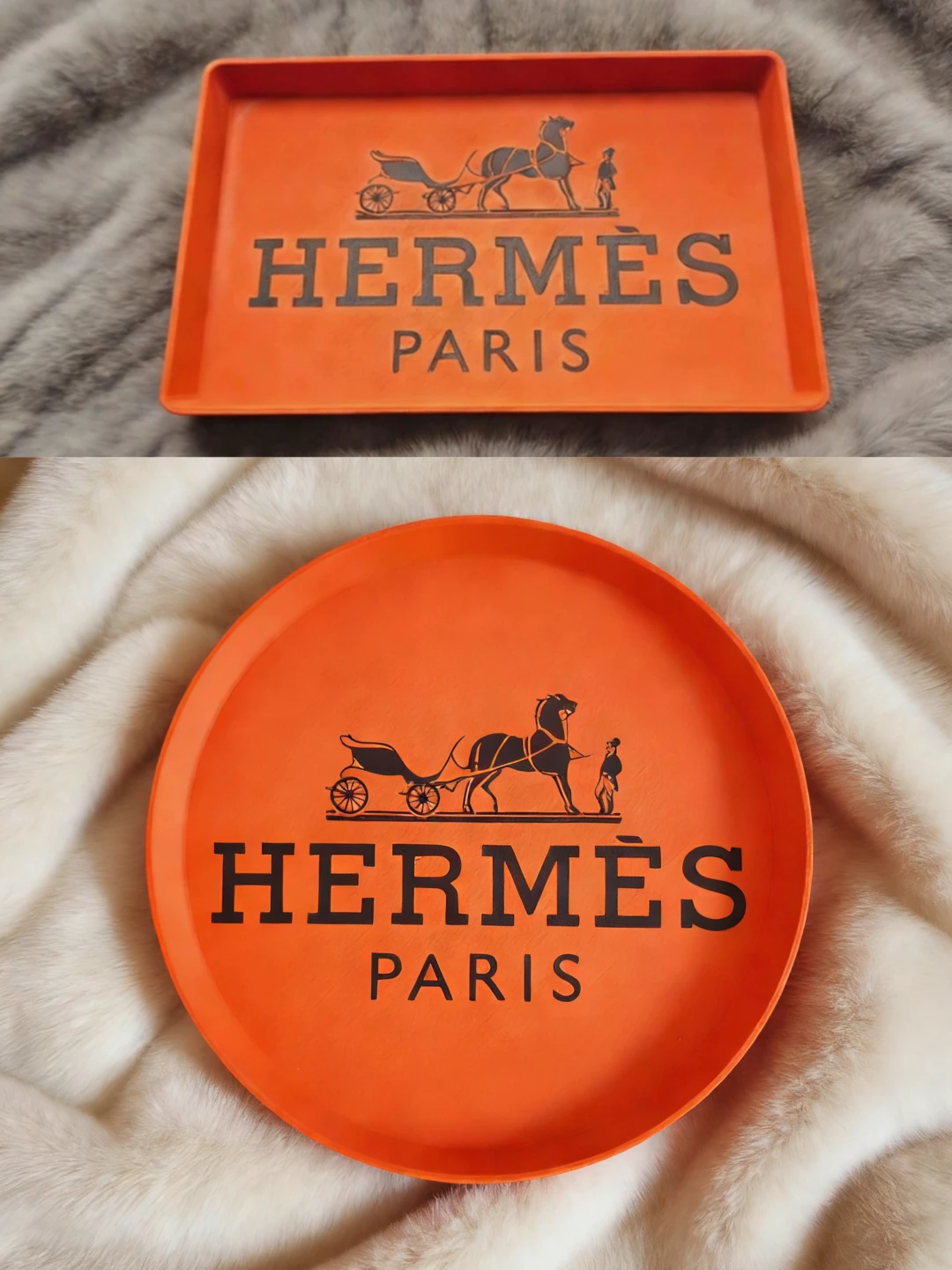 Hermes Paris inspired Orange Tray