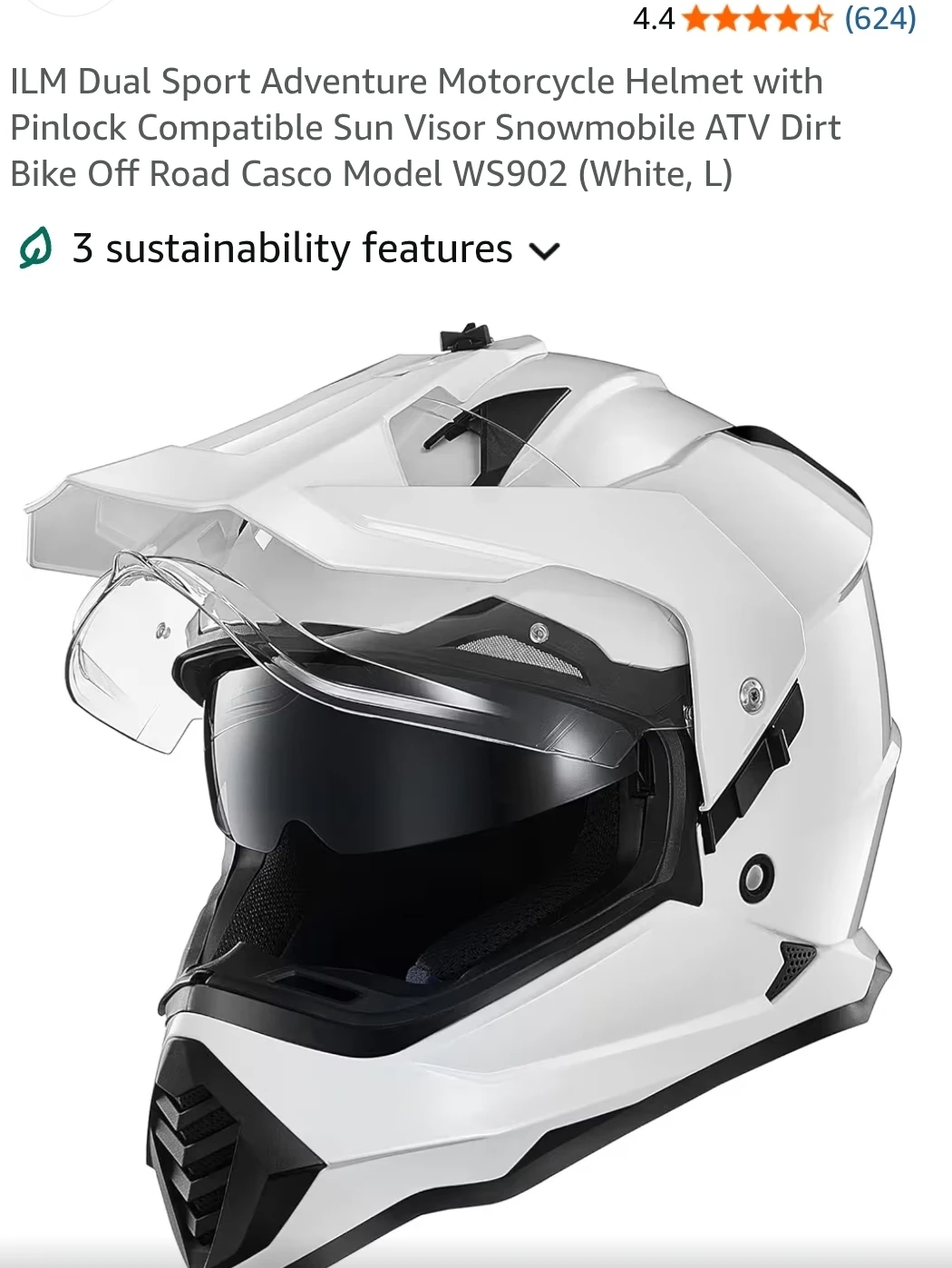 ILM Dual Sport Adventure Motorcycle Helmet