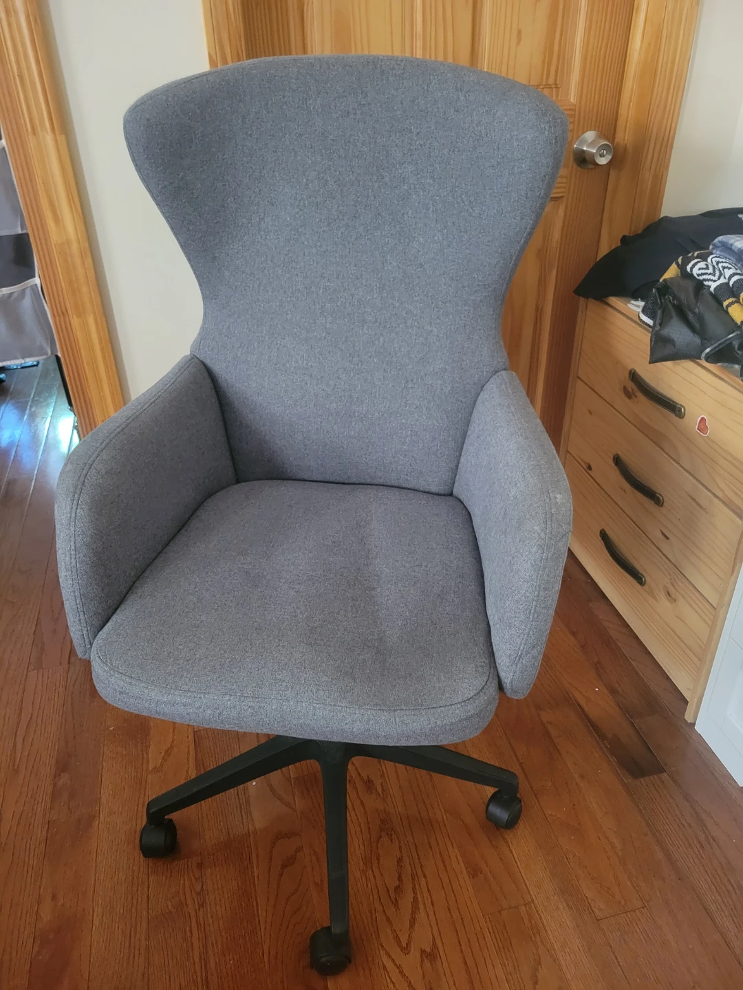 Grey Office Chair with Wheels - photo 2
