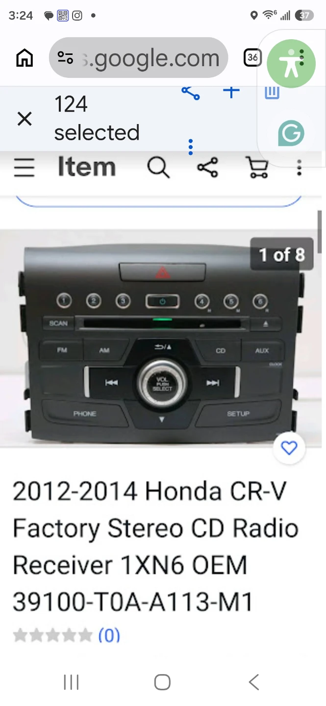 2012-2016 Honda CR-V Factory Stereo CD Radio Receiver