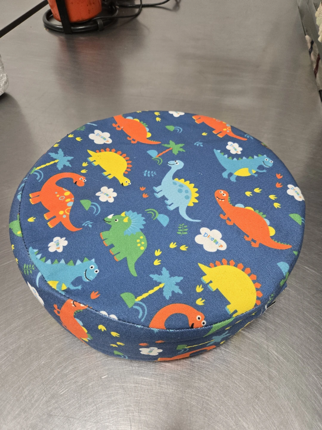 TicTac Dinosaur Print Round seat cushio. Pouch
