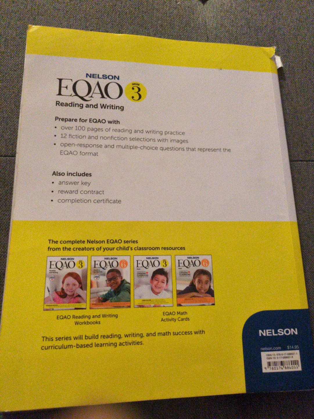 Nelson EQAO Grade 3 Reading and Writing Workbook - photo 2