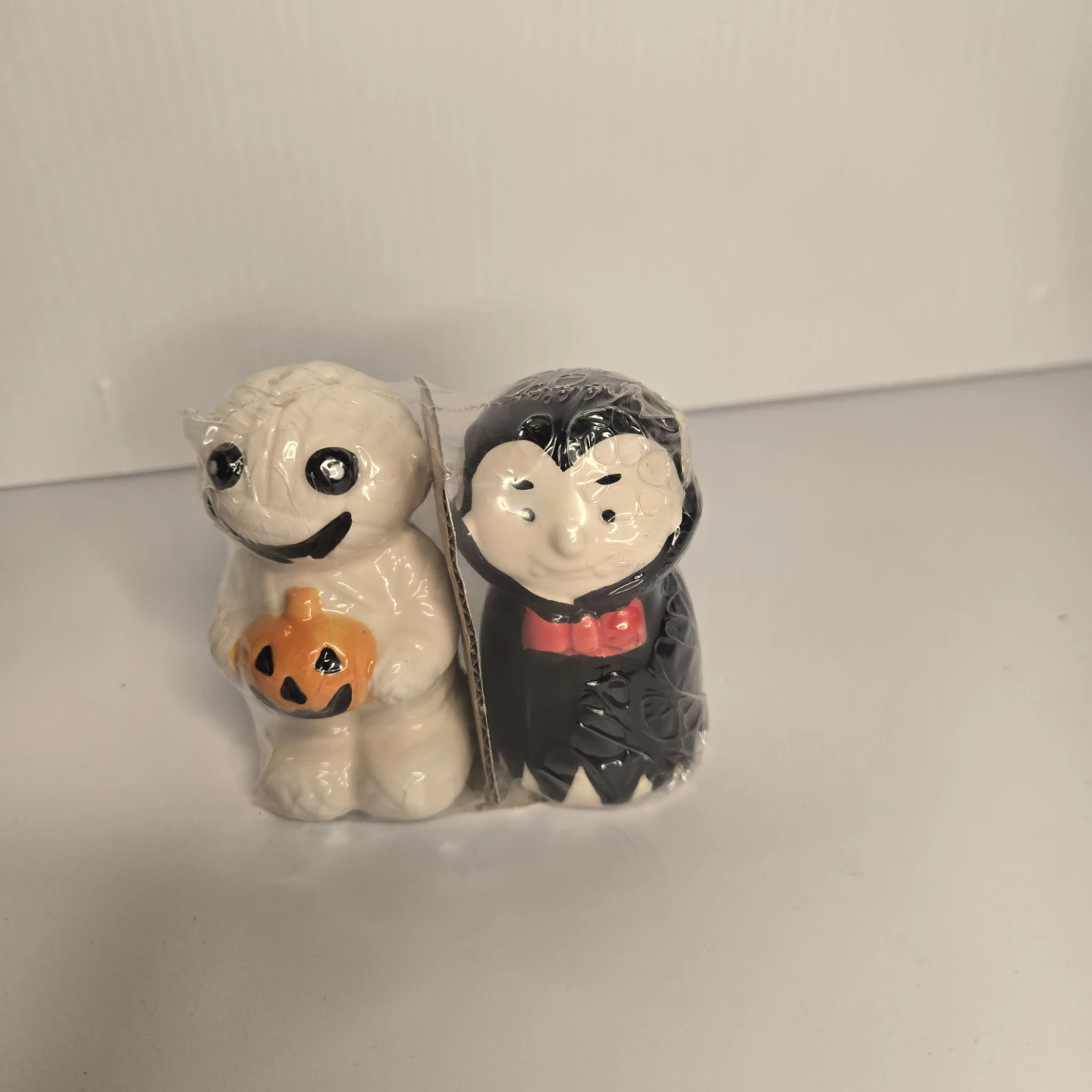 Halloween Mummy and Vampire Salt and Pepper Shakers
