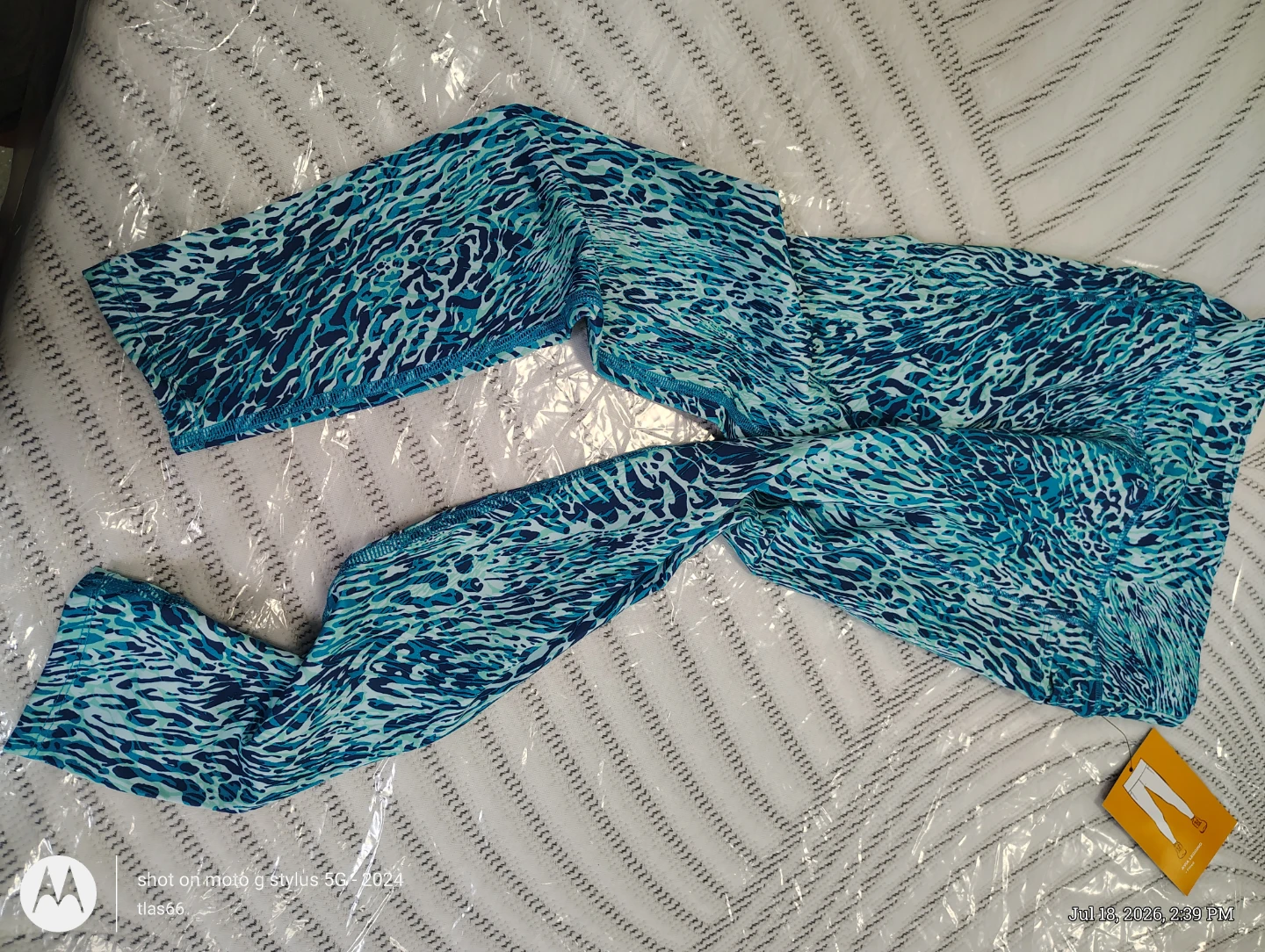 Avia Leggings - Blue Animal Print - Medium
