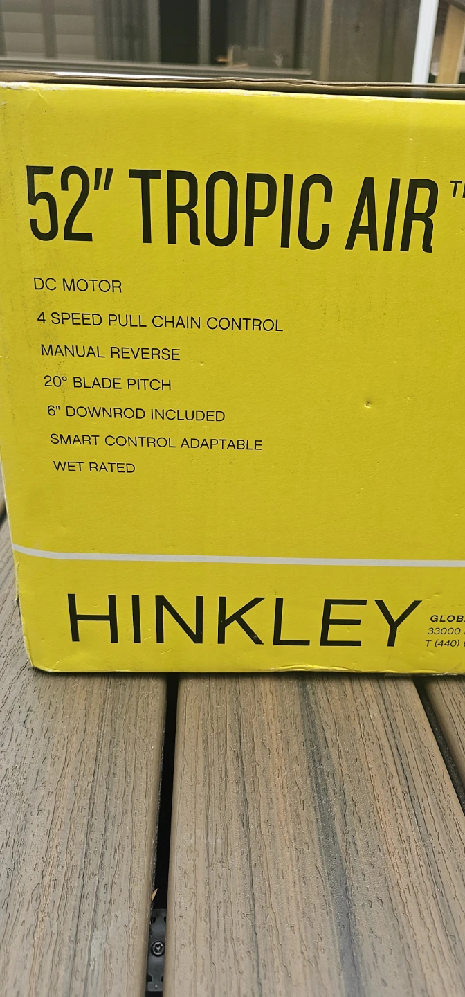 Hinkley 52" Tropic Air Indoor/Outdoor Fan - photo 3