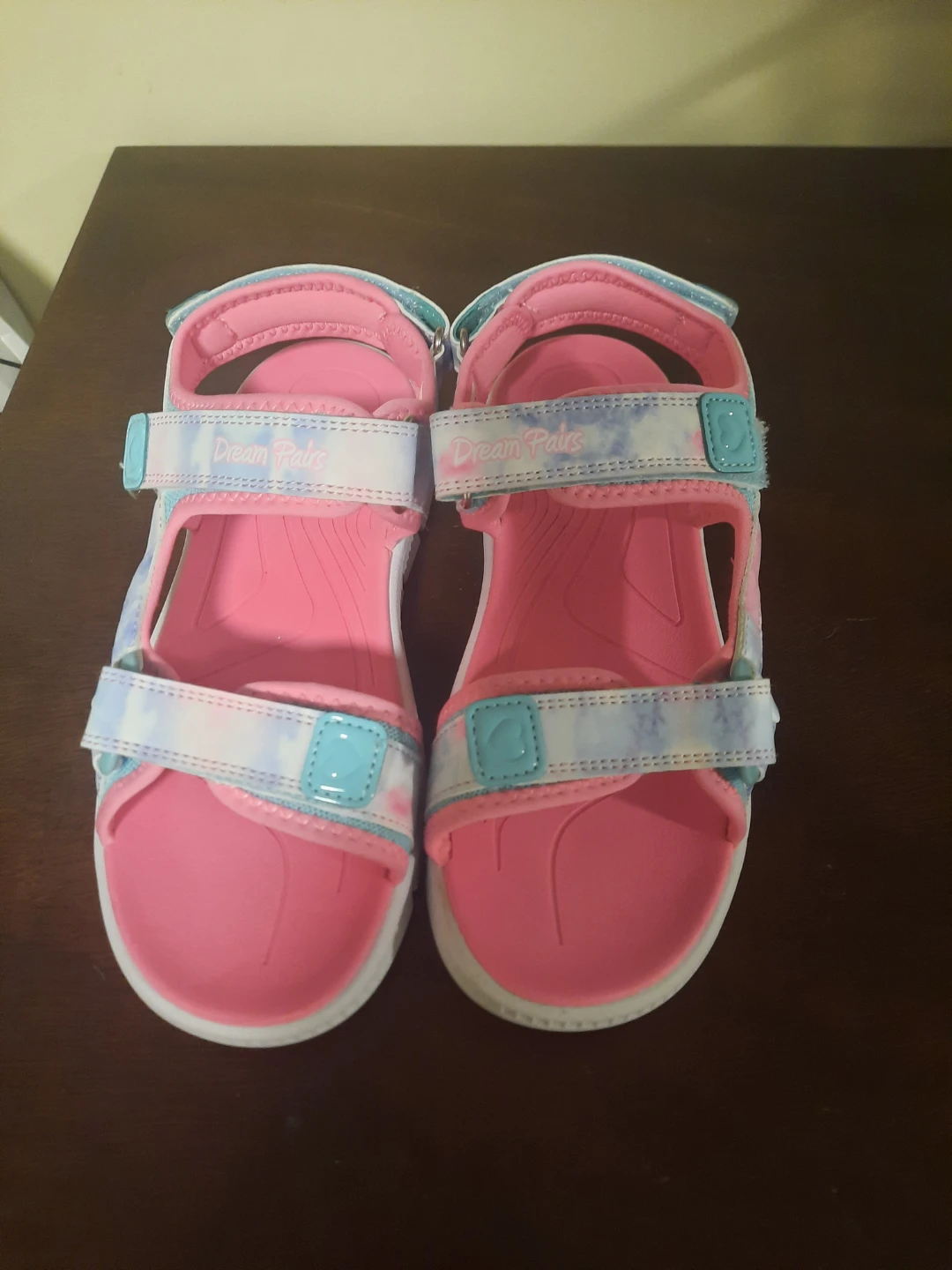 Dream Pairs Kids Sandals Pink Tie-Dye