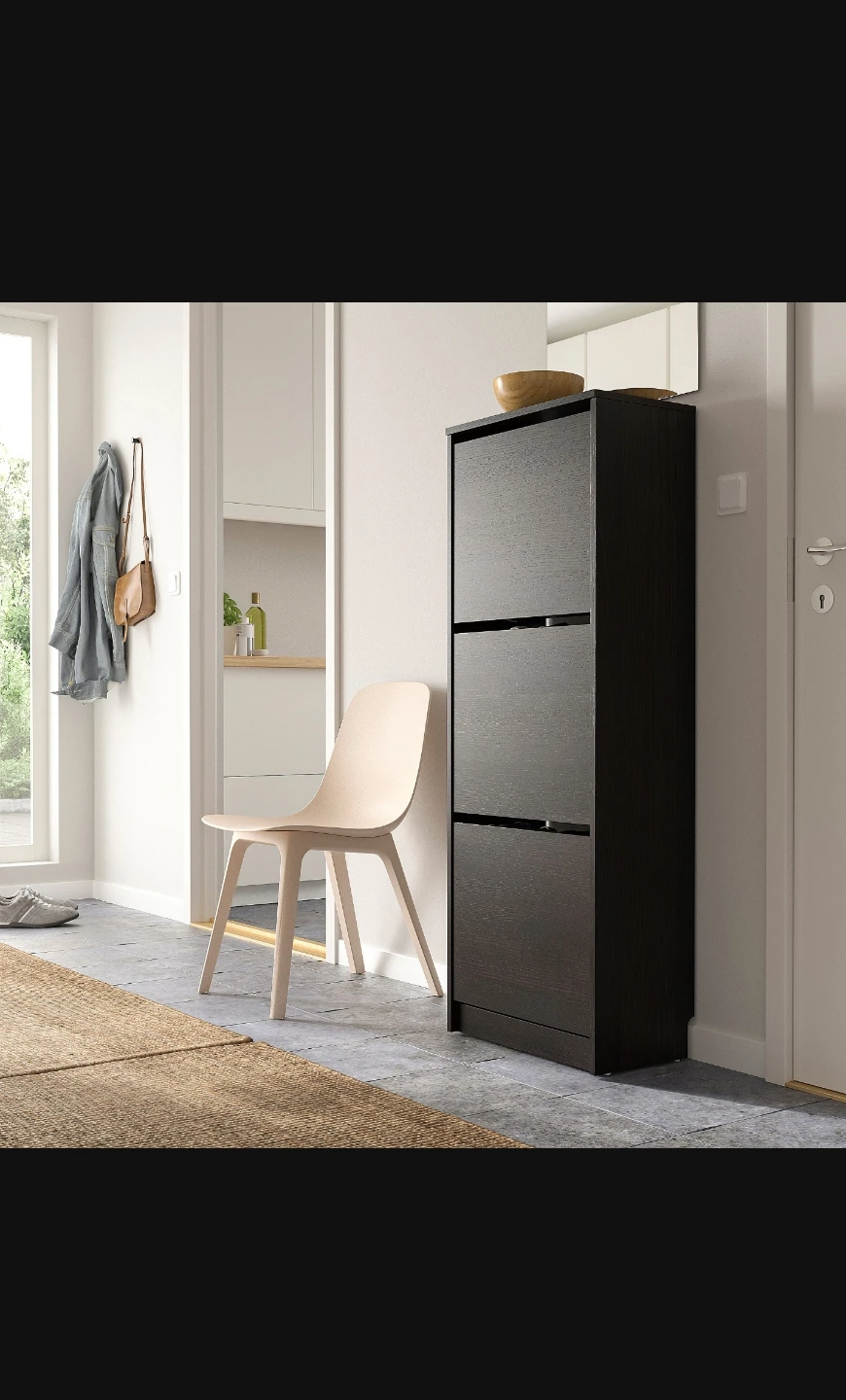 Shoe Cabinet - Dark Brown - photo 4