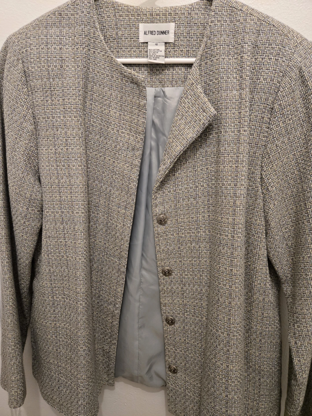 Alfred Dunner Women's Tweed Blazer
