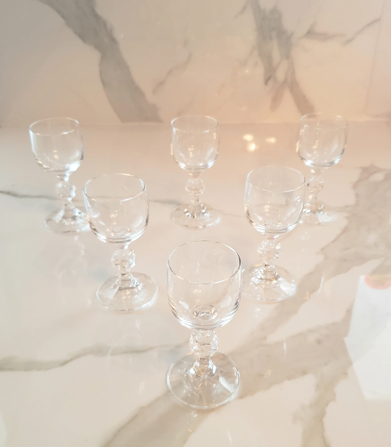 Crystal Cordial Glasses $3 for All 6
